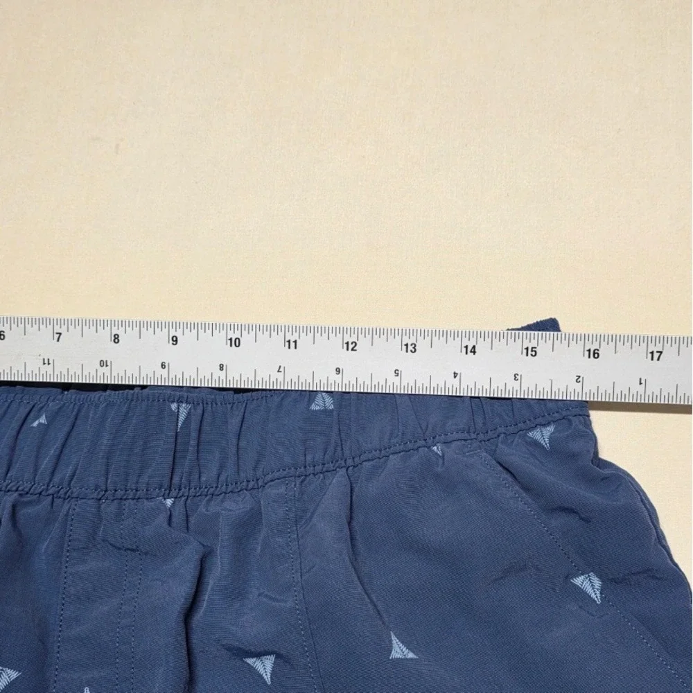 The North Face Men Class V Water Shorts Slate/Blue Print Size Large Mesh Lined